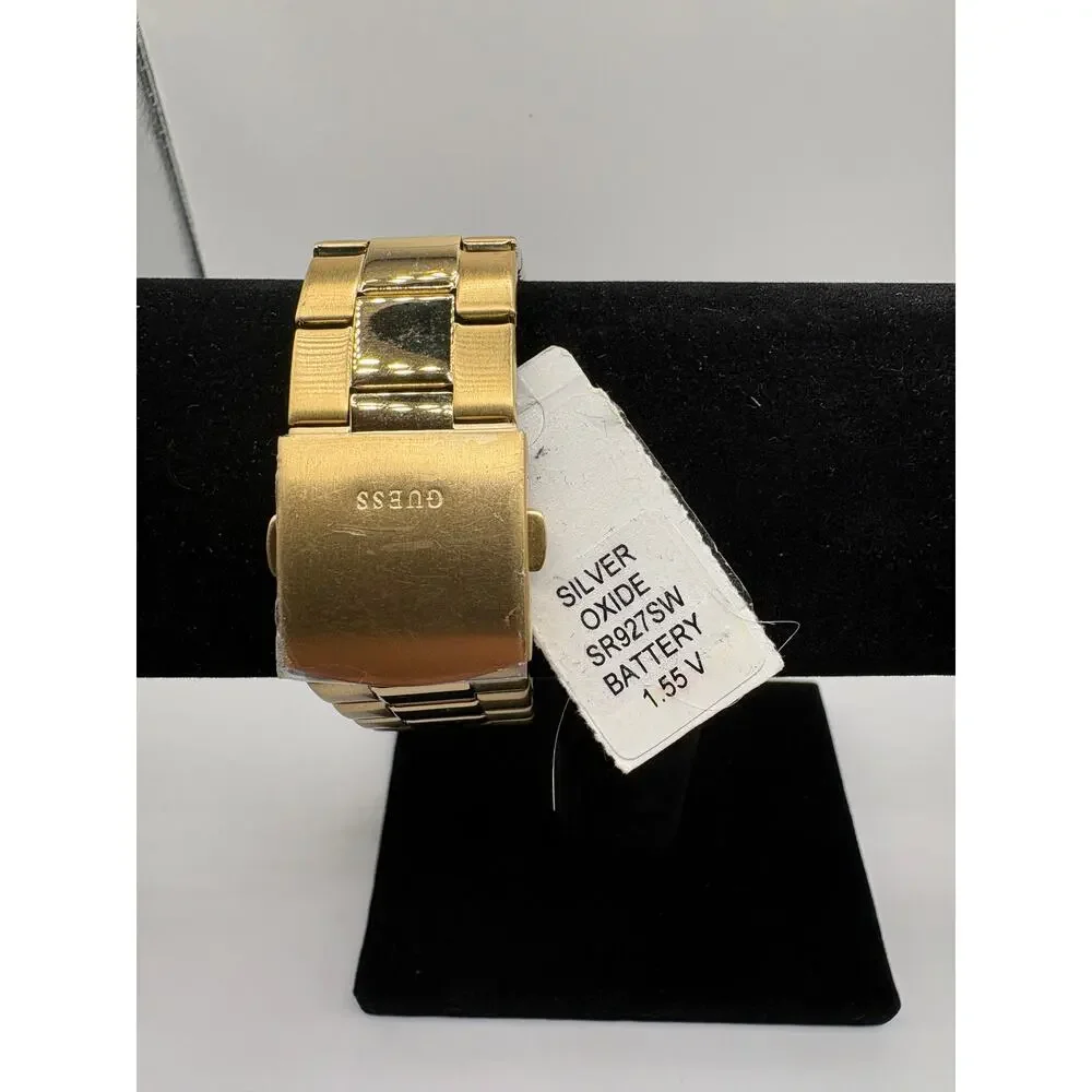 Guess Equity GW0703G2 Gold Tone Green Multifunction Men's Watch 44mm